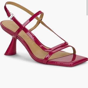 Cult Gaia Magenta Strappy Heels